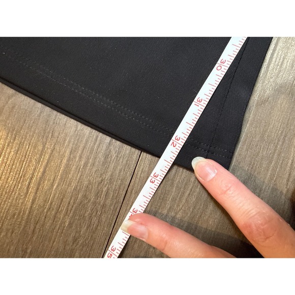 Y2K Lipstick Jumpsuit Large Black Flare Bell Drape Chiffon Asymmetric Witchy Vtg - Picture 6 of 7